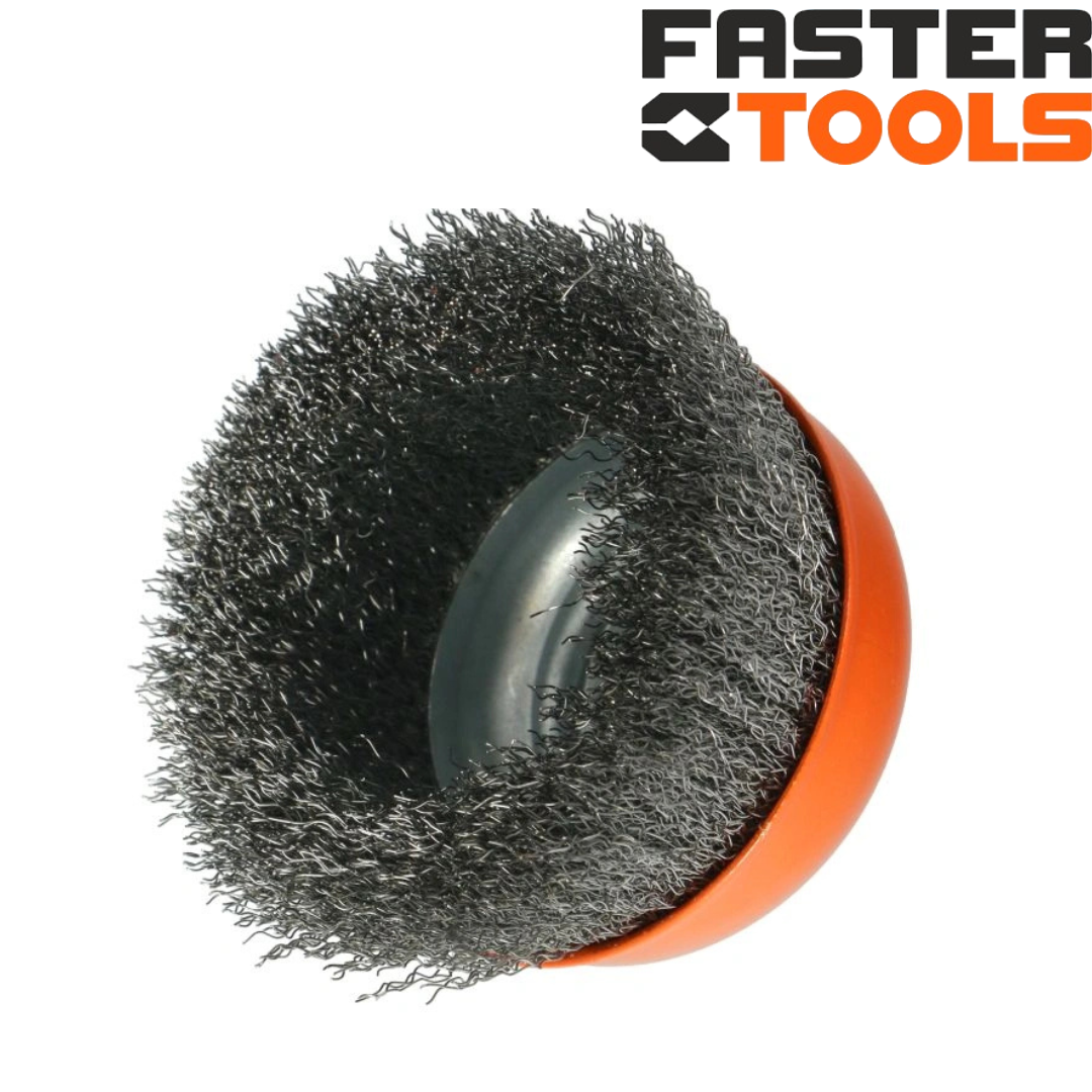 FT201-18/3509 FASTER TOOLS պողպատե բաժակաձև խոզանակ M14 100 մմ